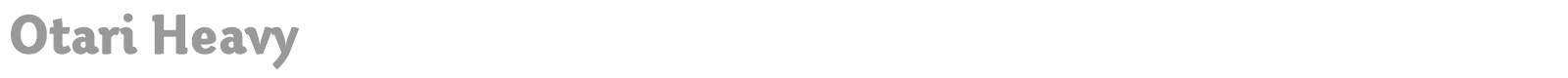 Otari font preview